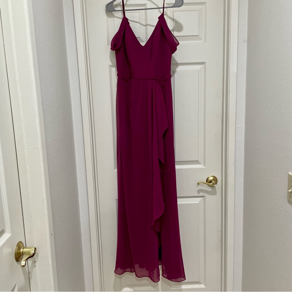 David’s Bridal Bridesmaid Dress, Sangria, Style F20010